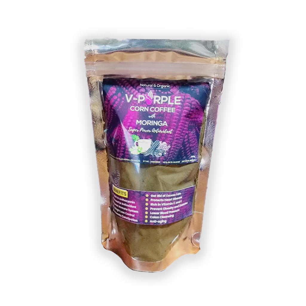 V-Purple Corn Coffee with Moringa pouch
